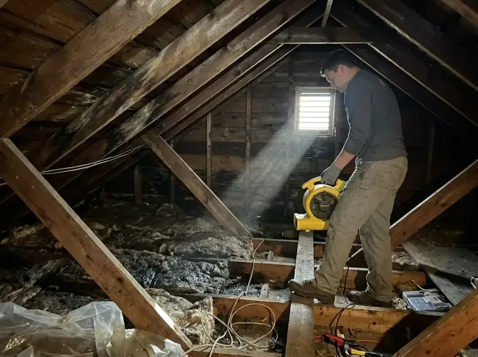 attic-water-damage-drying-proc-007 — frequently asked questions, Emergency Water Extraction & 24/7 Flood Response in Mason,…